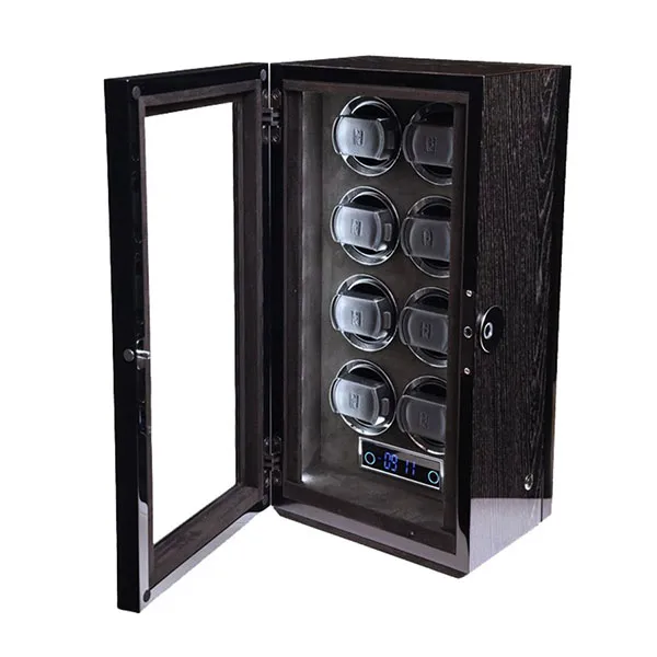 Hộp Xoay Đồng Hồ Paul Design Gentlemen 8 (Fingerprint) Màu Đen