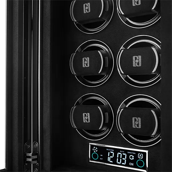 Hộp Xoay Đồng Hồ Paul Design Gentlemen 8 (Fingerprint) Màu Đen
