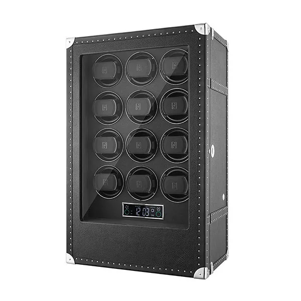 Hộp Xoay Đồng Hồ Paul Design Vintage 12 Màu Đen