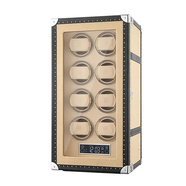 Hộp Xoay Đồng Hồ Paul Design Vintage 8 Màu Be