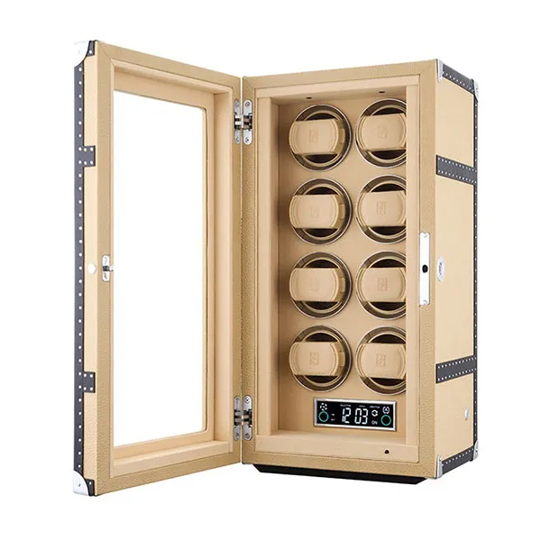 Hộp Xoay Đồng Hồ Paul Design Vintage 8 Màu Be