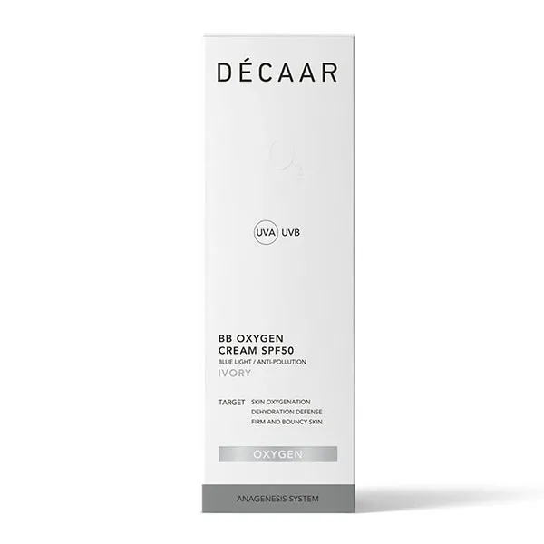 Kem Chống Nắng Nâng Tone Décaar Dẫn Xuất Oxy Tươi BB Oxygen Cream SPF 50 DF02OX03 Tone Ivory 50ml - Kem chống nắng - Vua Hàng Hiệu