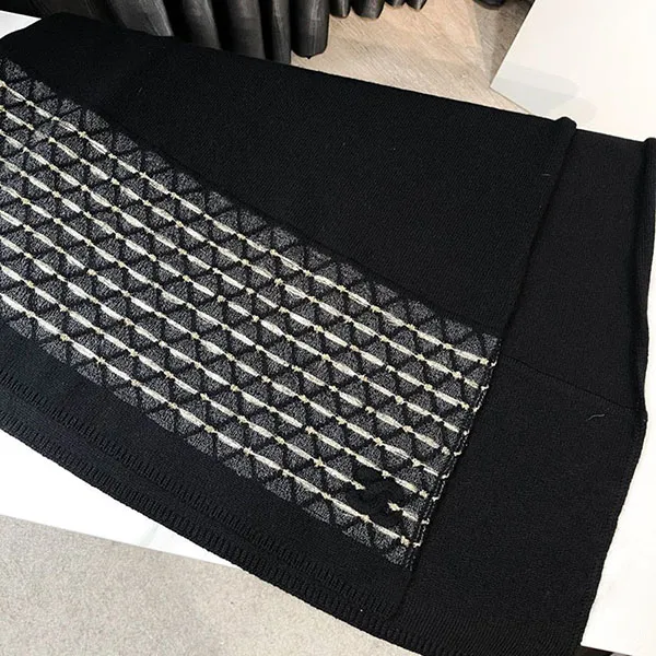 Khăn Quàng Cổ Nữ Chanel Scarf Black Màu Đen - Thời trang - Vua Hàng Hiệu