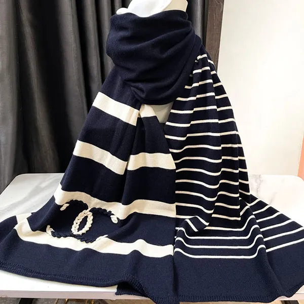 Khăn Quàng Cổ Nữ Chanel Scarf Navy Màu Xanh Navy - Thời trang - Vua Hàng Hiệu