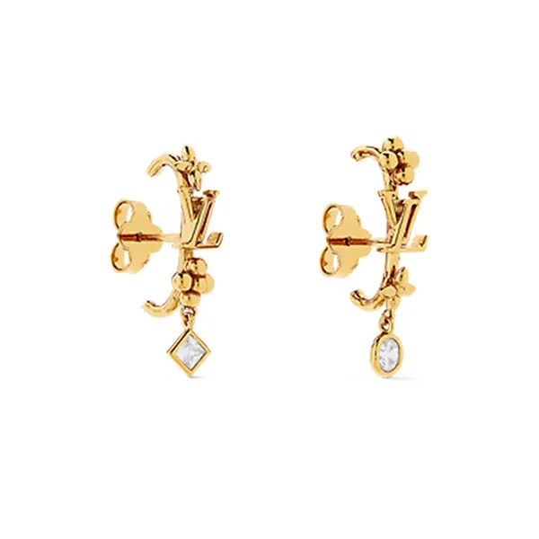 Khuyên Tai Nữ Louis Vuitton LV In The Sky Earrings M01257 Màu Vàng