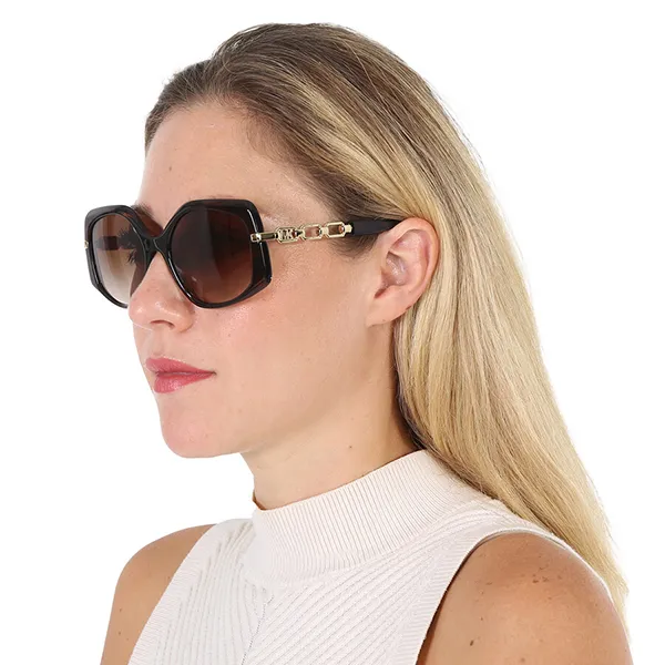 Kính Mát Michael Kors MK Cheyenne Brown Gradient Irregular Sunglasses MK2177 300613 56 Màu Nâu