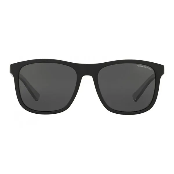 Kính Mát Nam Armani Exchange Grey Square Men's Sunglasses AX4049SF 818287 57 Màu Đen