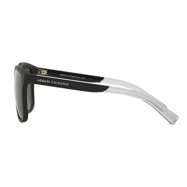 Kính Mát Nam Armani Exchange Grey Square Men's Sunglasses AX4049SF 818287 57 Màu Đen