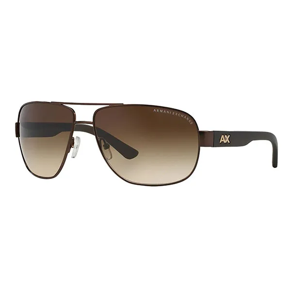 Kính Mát Nam Armani Exchange Smoke Gradient Pilot Men's Sunglasses AX2012S 605813 62 Màu Nâu