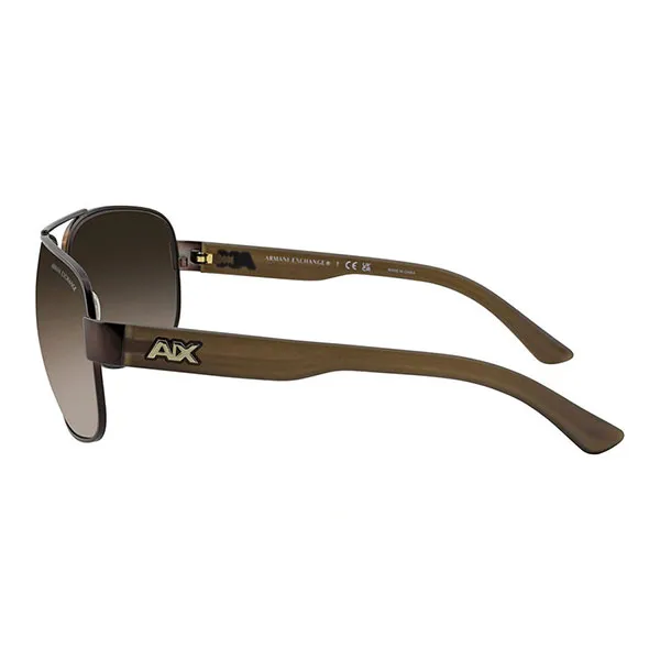 Kính Mát Nam Armani Exchange Smoke Gradient Pilot Men's Sunglasses AX2012S 605813 62 Màu Nâu