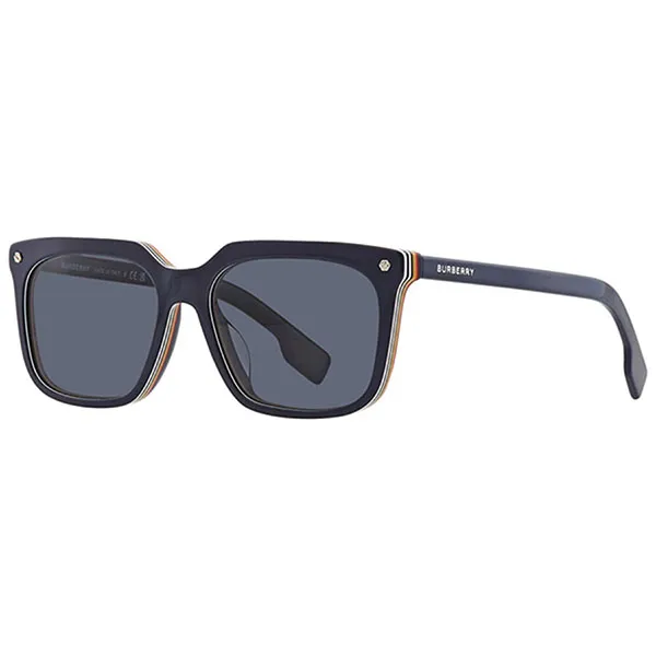 Kính Mát Nam Burberry Carnaby Dark Gray Square Men's Sunglasses BE4337F 379987 56 Màu Đen Xám