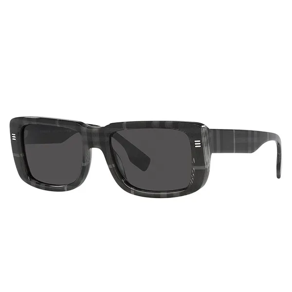 Kính Mát Nam Burberry Jarvis Dark Gray Rectangular Men's Sunglasses BE4376U 380487 55 Màu Xám Đen