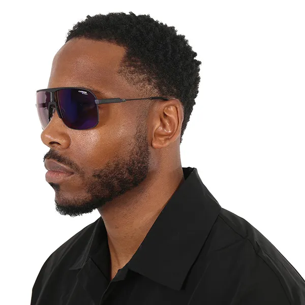 Kính Mát Nam Carrera Blue Grey Mirror Navigator Men's Sunglasses CARRERA 1043/S 0003/XT 65 Màu Xanh