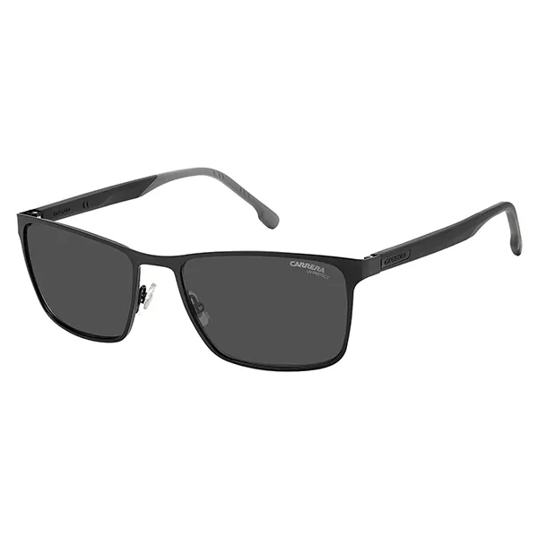 Kính Mát Nam Carrera Grey Rectangular Men's Sunglasses CARRERA 8048/S 0807/IR 58 Màu Đen