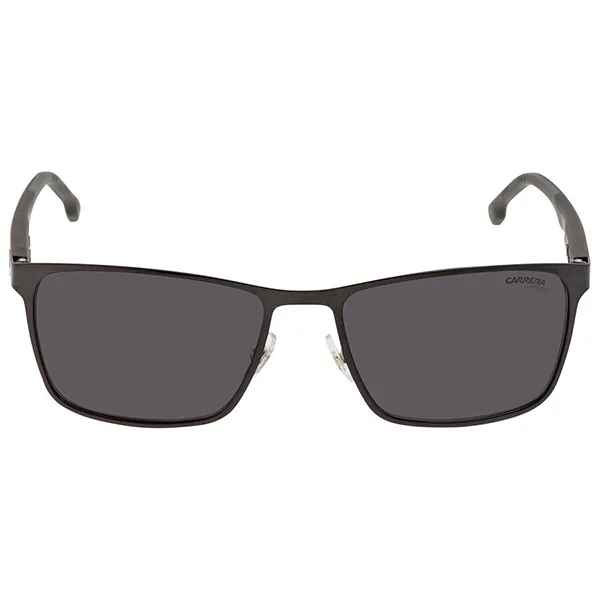 Kính Mát Nam Carrera Grey Rectangular Men's Sunglasses CARRERA 8048/S 0807/IR 58 Màu Đen