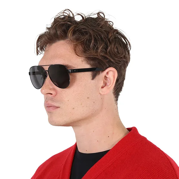 Kính Mát Nam Coach Dark Grey Pilot Men's Sunglasses HC7143 900387 61 Màu Đen Xám