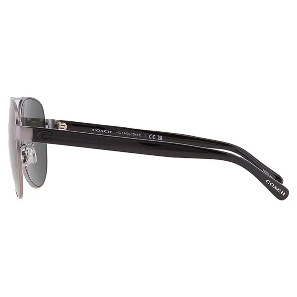 Kính Mát Nam Coach Green Pilot Men's Sunglasses HC7143 900471 61 Màu Xanh