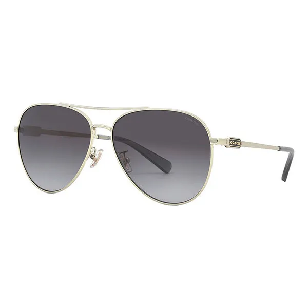 Kính Mát Nam Coach Grey Gradient Pilot Men's Sunglasses HC7140 90058G 61 Màu Xám Gradient