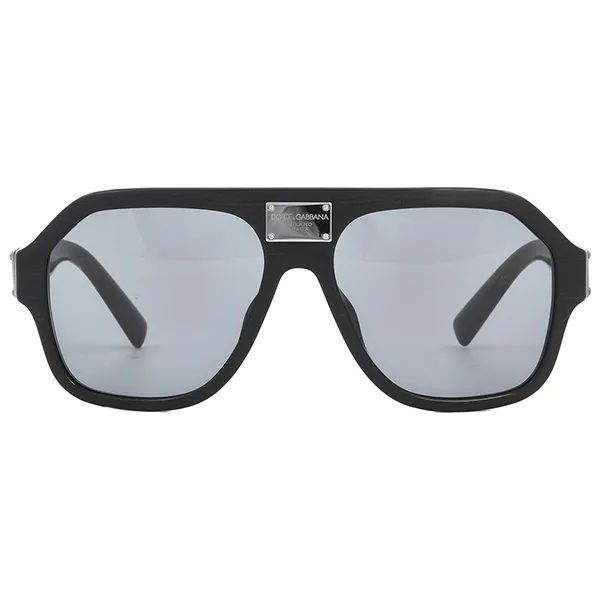 Kính Mát Nam Dolce & Gabbana D&G Grey Navigator Men's Sunglasses DG4433F 282087 58 Màu Đen Xám