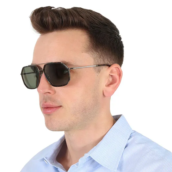 Kính Mát Nam Dolce & Gabbana D&G Polarized Green Navigator Men's Sunglasses DG2285 13359A 60 Màu Xanh