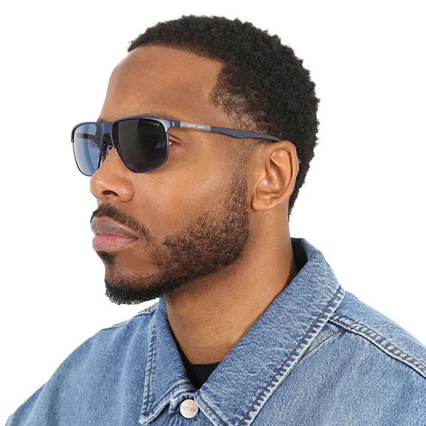 Kính Mát Nam Emporio Armani Dark Blue Rectangular Men's Sunglasses EA2094 301880 60 Màu Xanh Blue