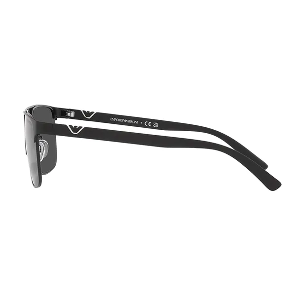 Kính Mát Nam Emporio Armani Dark Gray Square Men's Sunglasses EA2134 300187 58 Màu Đen Xám