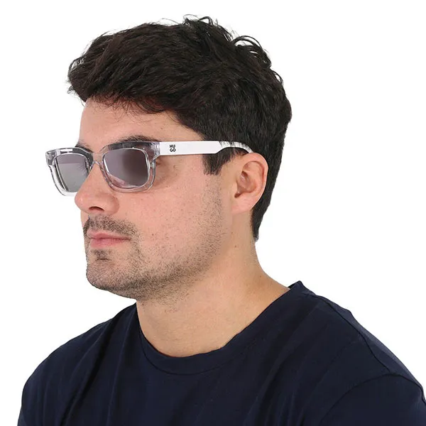 Kính Mát Nam Hugo Boss Silver Multilayer Square Men's Sunglasses HG 1219/S 0HKN/DC 54 Màu Bạc - Kính mắt - Vua Hàng Hiệu