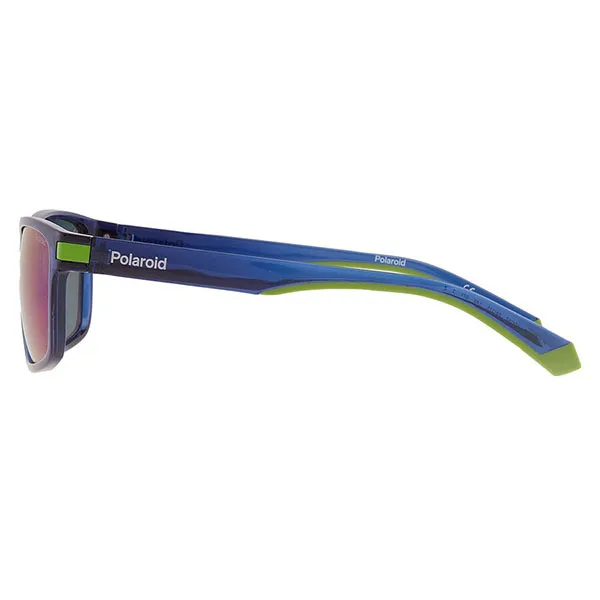 Kính Mát Nam Polaroid Core Polarized Blue Multichrome Rectangular Men's Sunglasses PLD 2121/S 01DC/5Z 58 Màu Xanh Blue - Kính mắt - Vua Hàng Hiệu