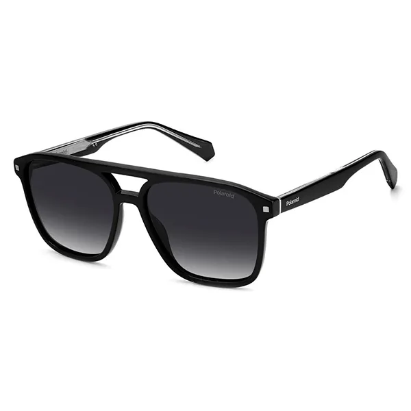 Kính Mát Nam Polaroid Core Polarized Grey Shaded Browline Men's Sunglasses PLD 2118/S/X 0807/WJ 57 Màu Đen Xám - Kính mắt - Vua Hàng Hiệu