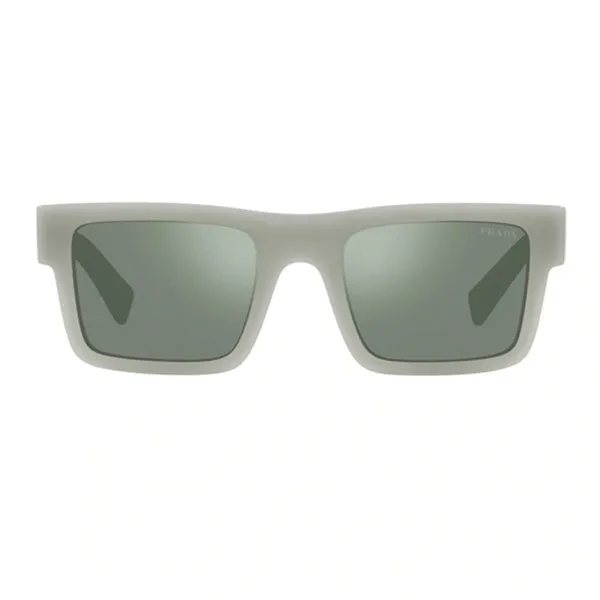 Kính Mát Nam Prada Green Mirror Internal Silver Rectangular Men's Sunglasses OPR 19WS TH904M 52 Màu Xanh
