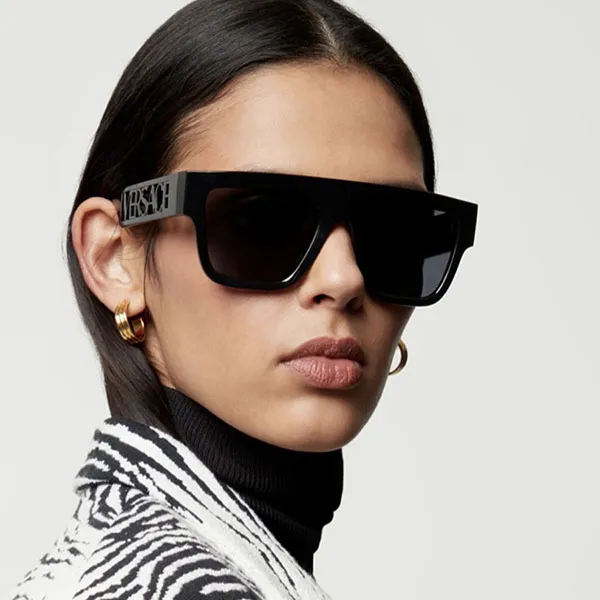 Kính Mát Nam Versace Dark Gray Rectangular Men's Sunglasses VE4430U GB1/87 53 Màu Xám Đậm