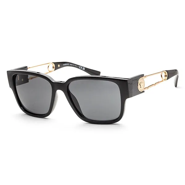 Kính Mát Nam Versace Dark Grey Rectangular Men's Sunglasses VE4412 GB1/87 57 Màu Xám Đậm