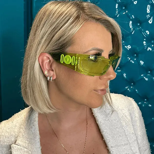 Kính Mát Nam Versace Green Wrap Men's Sunglasses VE4446 541471 67 Màu Xanh Green