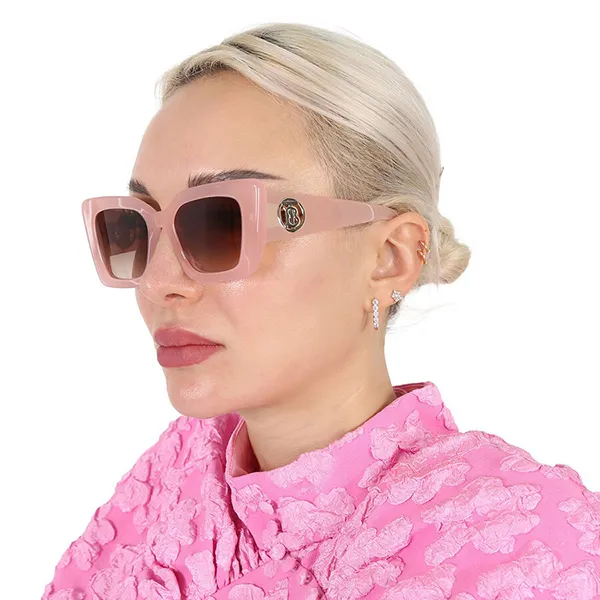 Kính Mát Nữ Burberry Daisy Brown Gradient Butterfly Ladies Sunglasses BE4344 387413 51 Màu Hồng