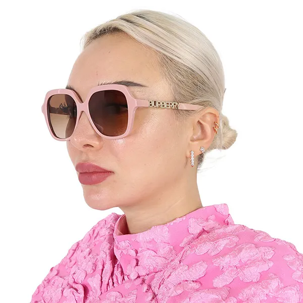 Kính Mát Nữ Burberry Joni Brown Gradient Square Ladies Sunglasses BE4389 406113 55 Màu Hồng D-JM - Kính mắt - Vua Hàng Hiệu