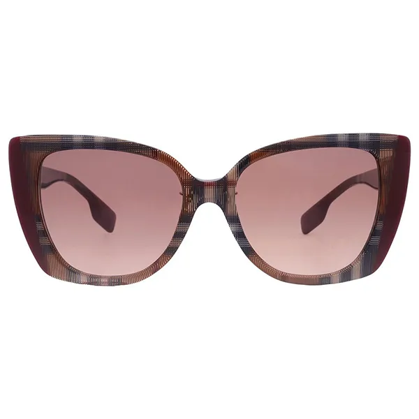 Kính Mát Nữ Burberry Meryl Pink Gradient Dark Brown Butterfly Ladies Sunglasses BE4393F 405413 54 Màu Nâu Đỏ