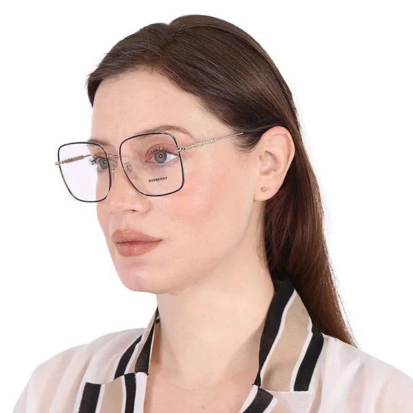 Kính Mắt Nữ Burberry Quincy Demo Square Ladies Eyeglasses BE1378D 1326 57 Màu Đen