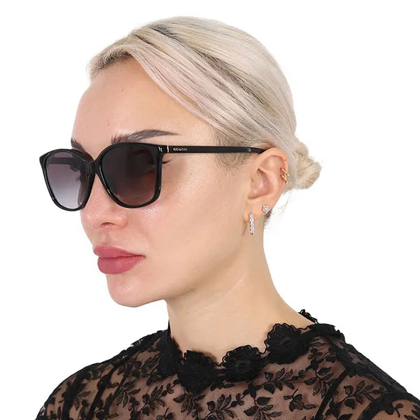 Kính Mát Nữ Coach Grey Gradient Square Ladies Sunglasses HC8361U 50028G 57 Màu Xám