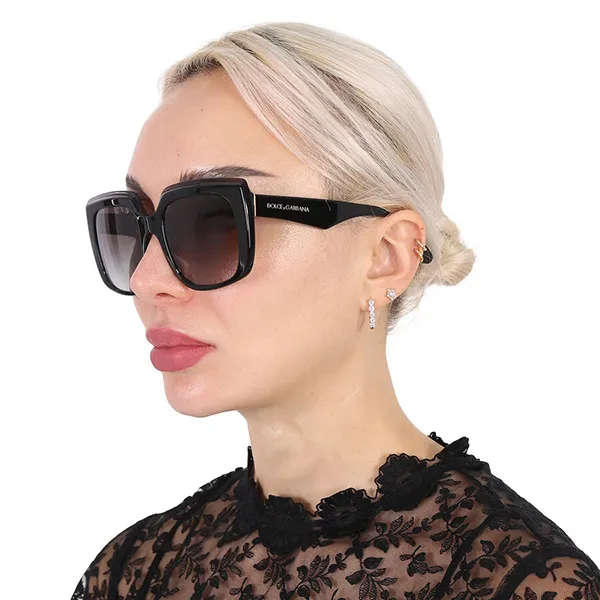 Kính Mát Nữ Dolce & Gabbana D&G Grey Gradient Square Ladies Sunglasses DG4414 501/8G 54 Màu Đen Xám