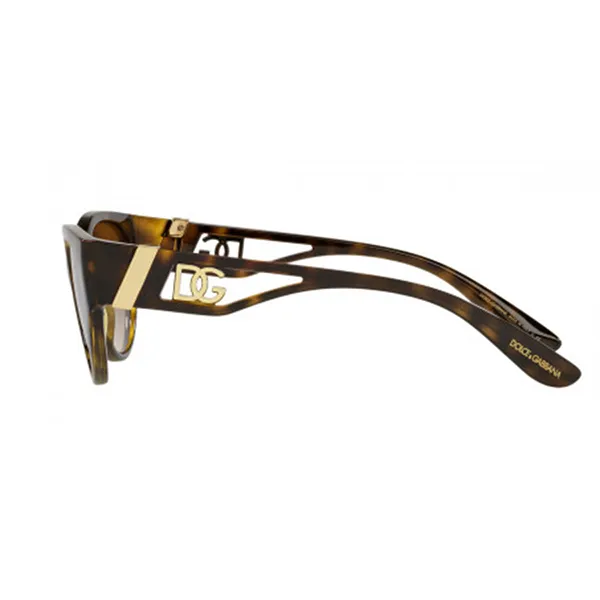 Kính Mát Nữ Dolce & Gabbana D&G Brown Gradient Cat Eye Ladies Sunglasses DG6146 502/13 54 Màu Nâu