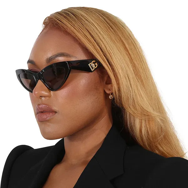Kính Mát Nữ Dolce & Gabbana D&G Dark Brown Cat Eye Ladies Sunglasses DG4439 502/73 55 Màu Nâu