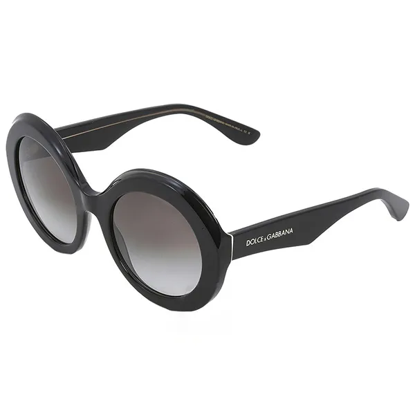 Kính Mát Nữ Dolce & Gabbana D&G Grey Gradient Round Ladies Sunglasses DG4418 32468G 53 Màu Đen Xám - Kính mắt - Vua Hàng Hiệu