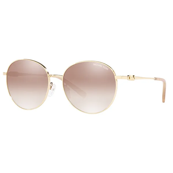 Kính Mát Nữ Michael Kors MK Alpine Husk Flash Gradient Round Ladies Sunglasses MK1119 10146U 57 Màu Vàng Hồng