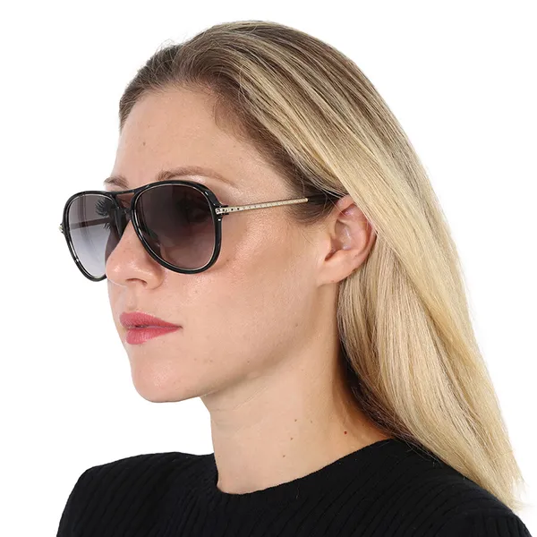 Kính Mát Nữ Michael Kors MK Breckenridge Dark Gray Gradient Pilot Ladies Sunglasses MK2176U 30058G 58 Màu Đen Xám