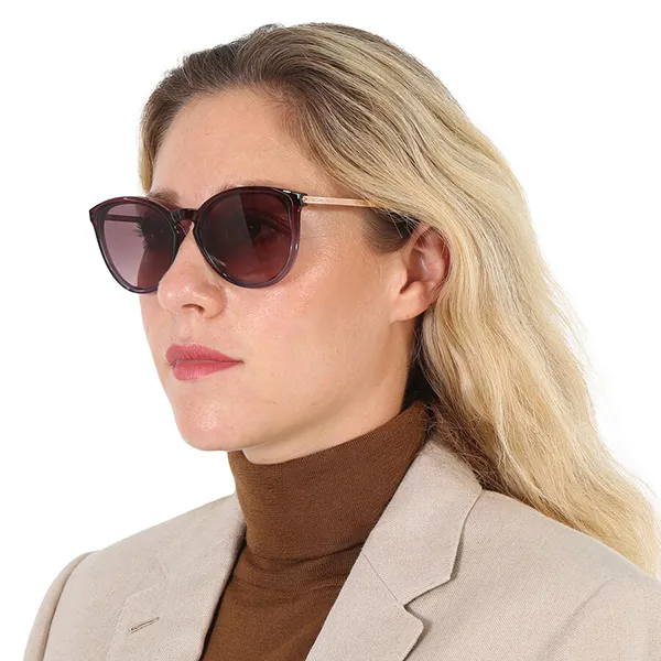 Kính Mát Nữ Michael Kors MK Chamonix Plum Gradient Round Ladies Sunglasses MK2080U 325746 56 Màu Tím - Kính mắt - Vua Hàng Hiệu