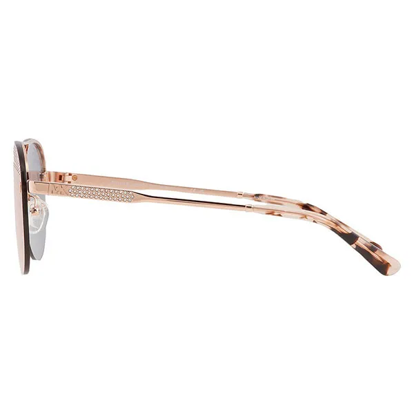 Kính Mát Nữ Michael Kors MK East Side Grey Mirrored Rose Gold Pilot Ladies Sunglasses MK1135B 11084Z 59 Màu Vàng Hồng
