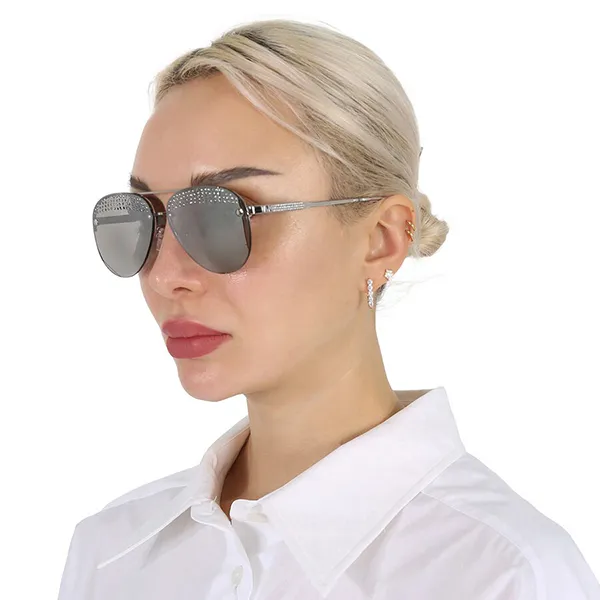Kính Mát Nữ Michael Kors MK East Side Light Grey Mirrored Silver Pilot Ladies Sunglasses MK1135B 18896G 59 Màu Xám - Kính mắt - Vua Hàng Hiệu
