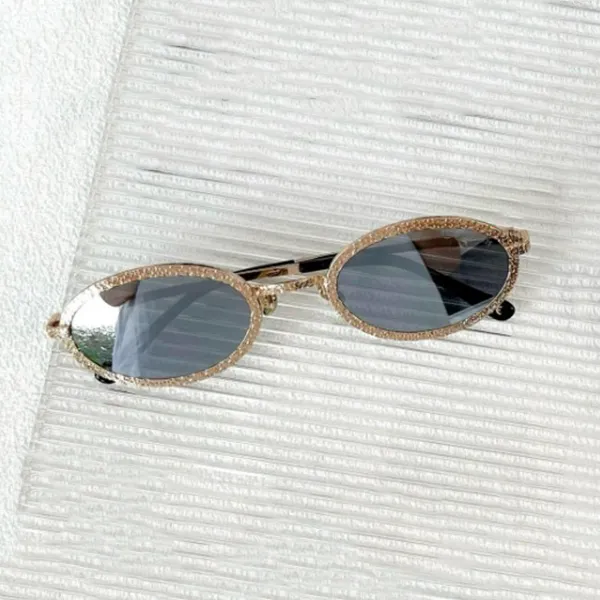 Kính Mát Nữ Saint De Paris & Crew No 9 The Tourist Light Gold Sunglasses Màu Vàng/Bạc - Kính mắt - Vua Hàng Hiệu