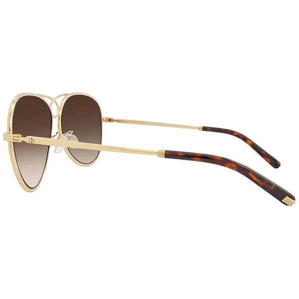 Kính Mát Nữ Tory Burch Brown Gradient Aviator Ladies Sunglasses TY6093 330413 59 Màu Nâu