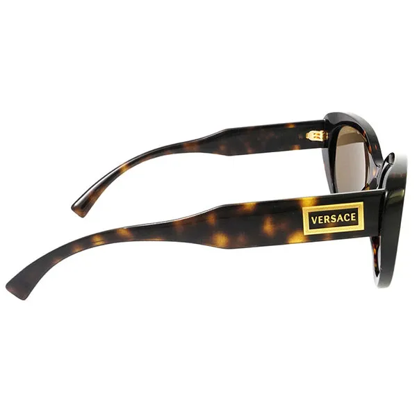 Kính Mát Nữ Versace Brown Cat Eye Ladies Sunglasses VE4378 10873 54 Màu Nâu - Kính mắt - Vua Hàng Hiệu
